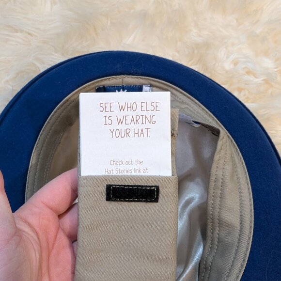 Conner Hand Made Hats Blue Wool Fedora Size Large - Picture 7 of 7